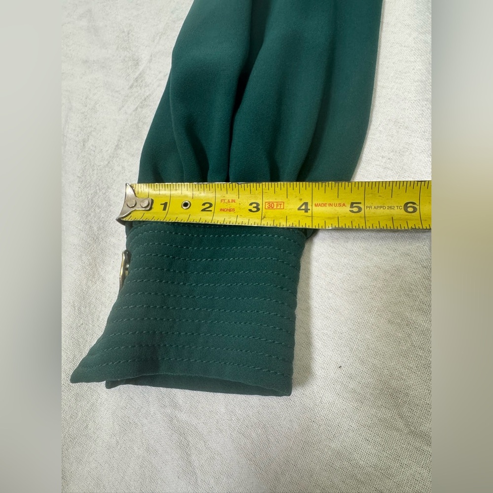 Lafayette 148 New York Teal Long Sleeve Dress - Picture 12 of 16